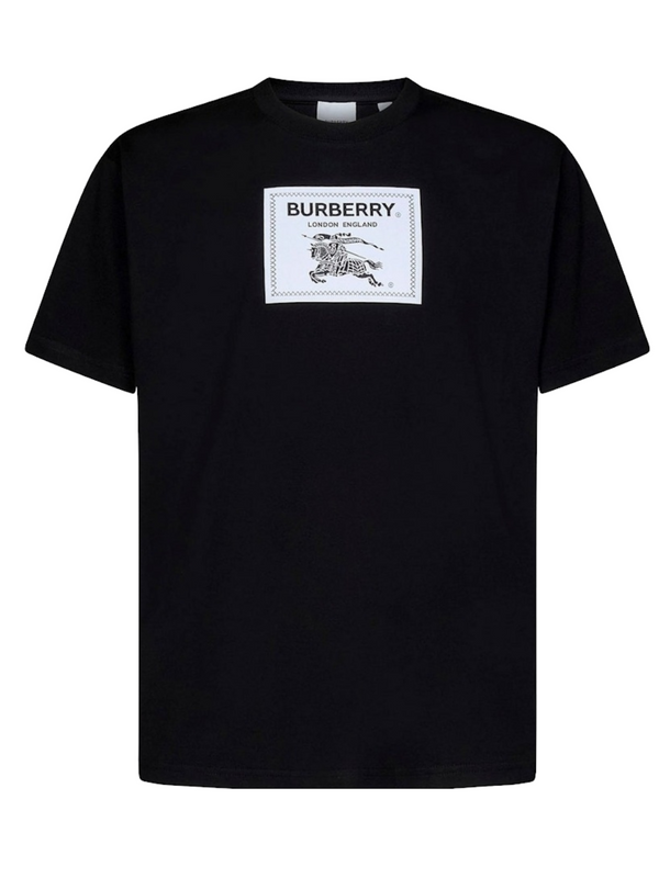 Burberry Box Logo T Shirt Black