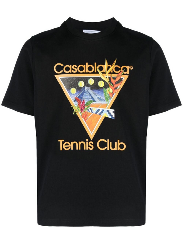 Casablanca Black Tenis T Shirt